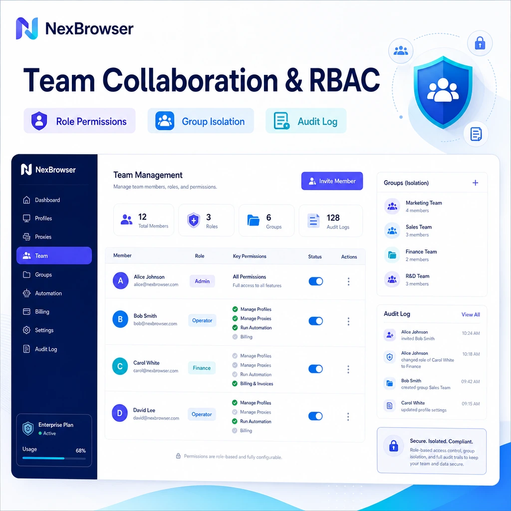 Team collaboration and role permissions